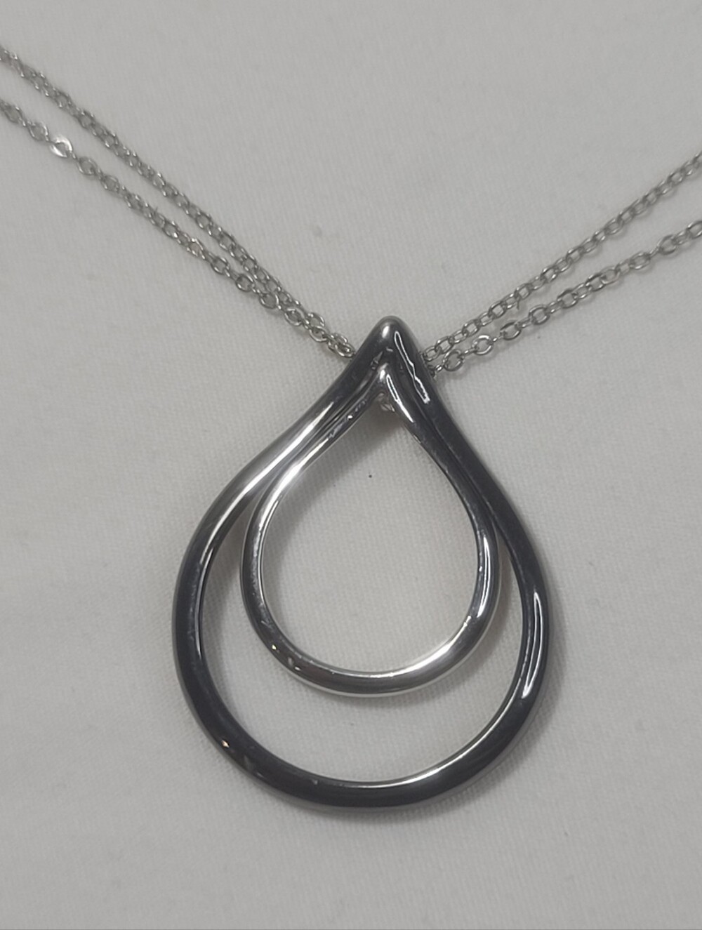 Lia Sophia Double Dip Pendant Necklace